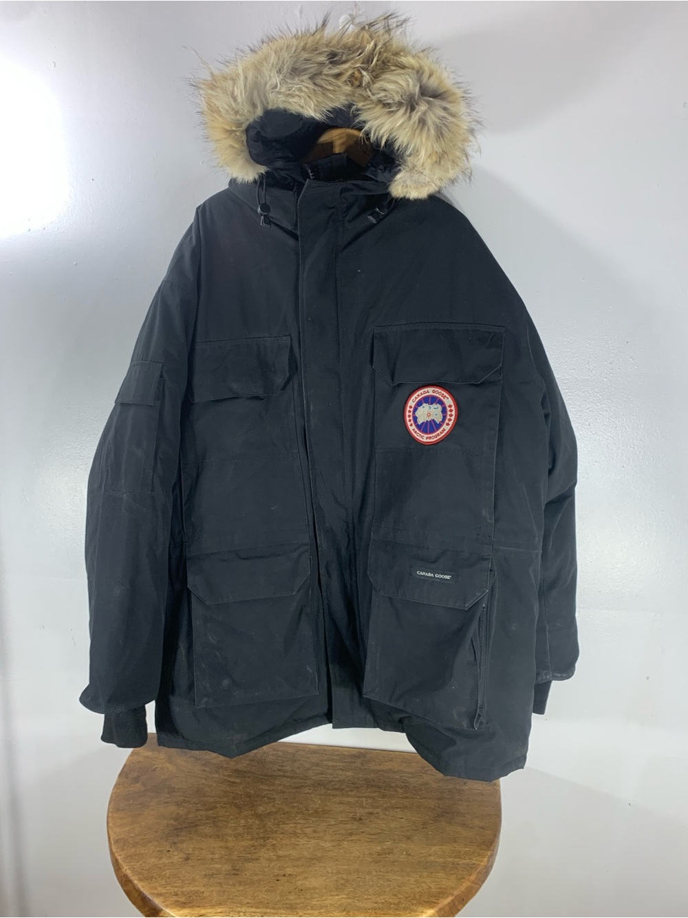 Canada Goose Expedition Parka Black Arctic Program Fur Trim Down Jacket